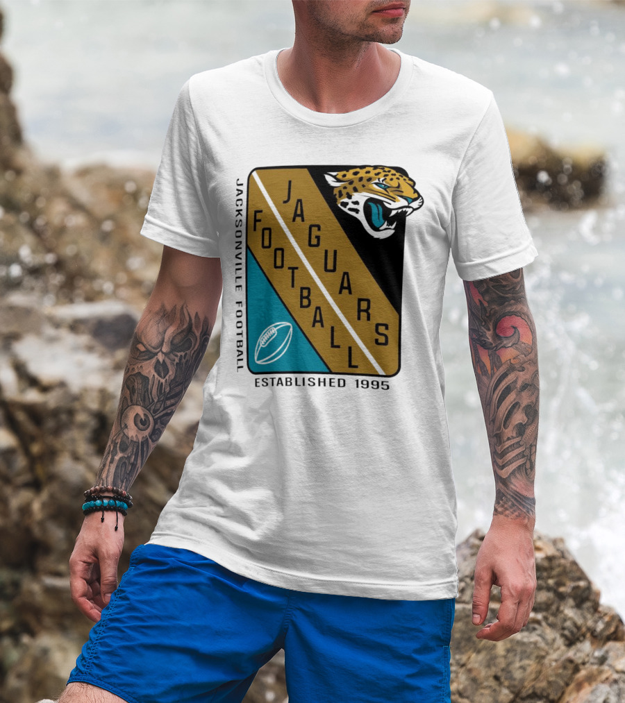Jacksonville Jaguars Football Established 1995 Jaguars Football T-Shirt