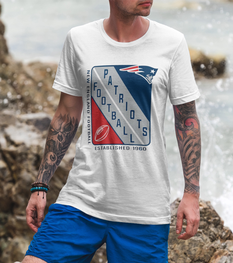 New England Patriots Football Established 1960 Shield T-Shirt