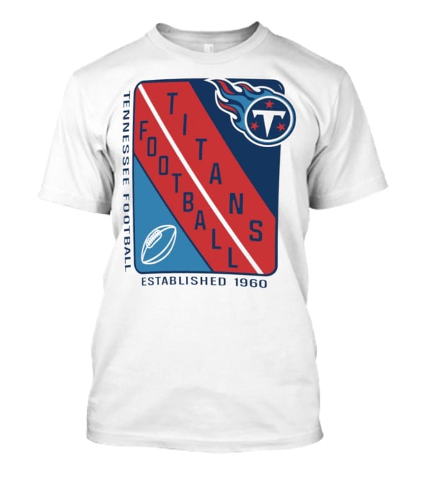 Tennessee Titans Football Established 1960 NFL Shield T-Shirt