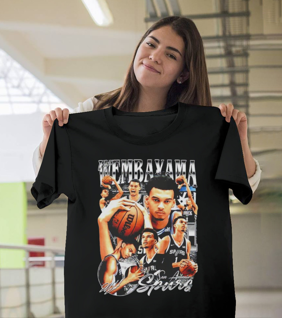 Wembanyama San Antonio Spurs 1 Basketball T-Shirt