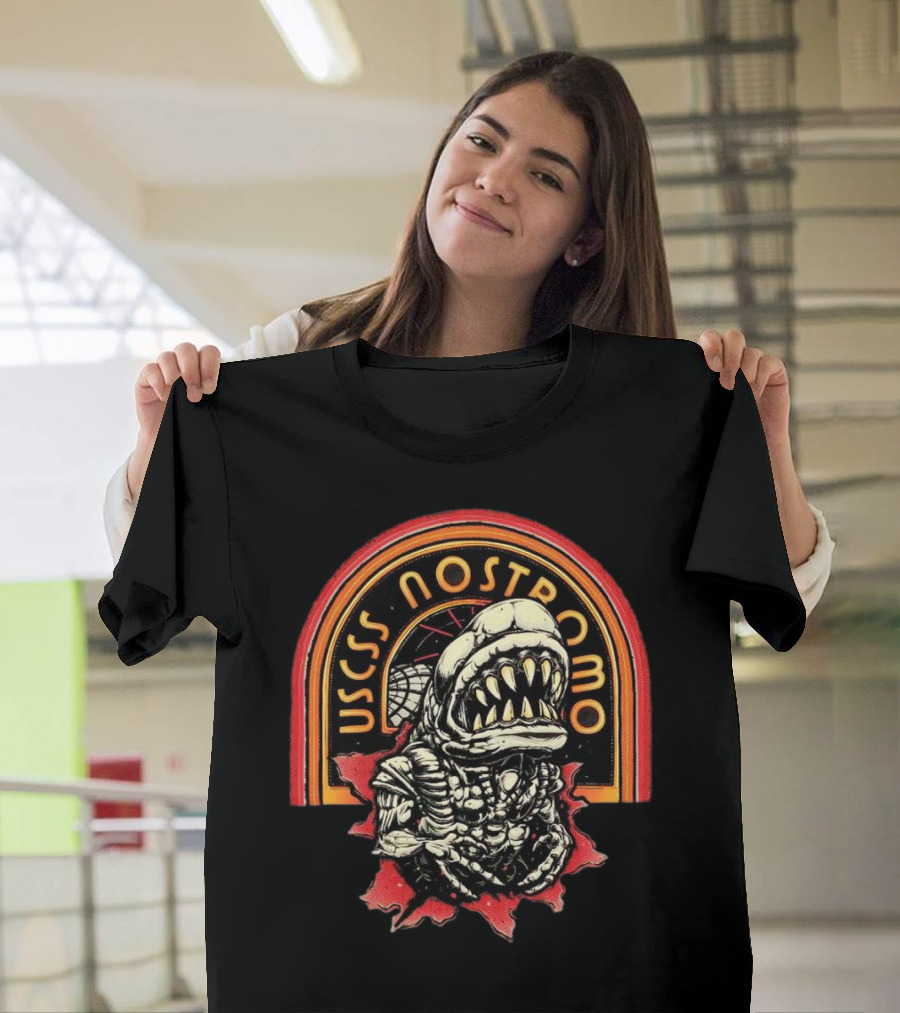 USCSS Nostromo Chest Burster X Alien Movies Vintage T-Shirt