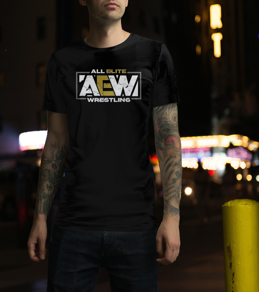 All Elite AEW Wrestling Retro Logo T-Shirt