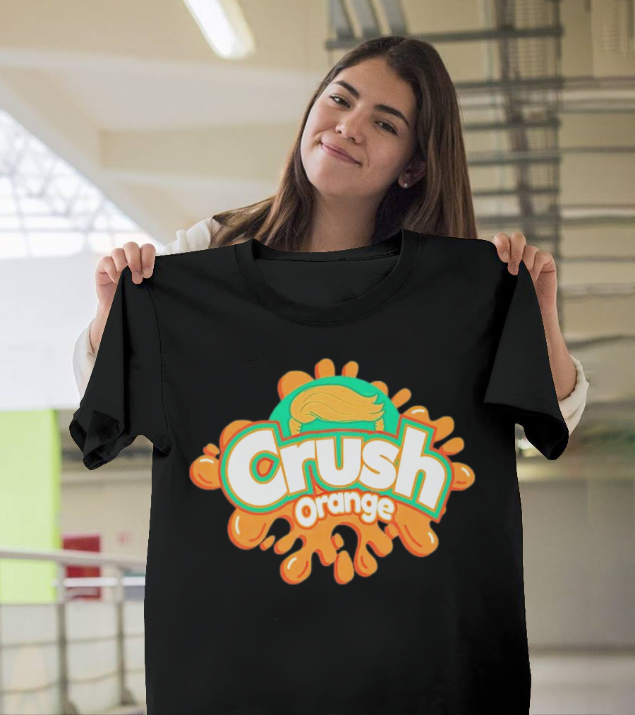 Crush Orange Donald Trump Cartoon Hair T-Shirt