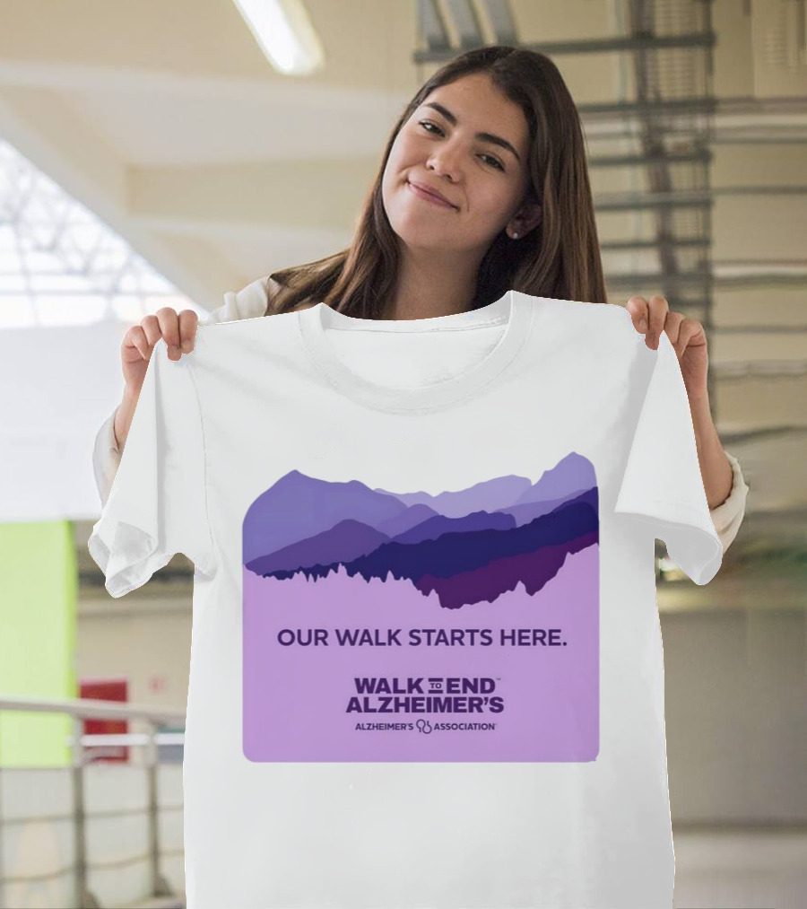 Our Walk Starts Here Walk To End Alzheimer’s Alzheimer's Association T-Shirt
