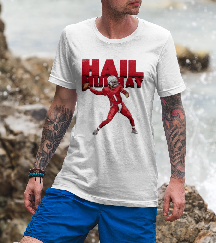 Arizona Cardinals Kyler Murray Hail Murray Football Play T-Shirt
