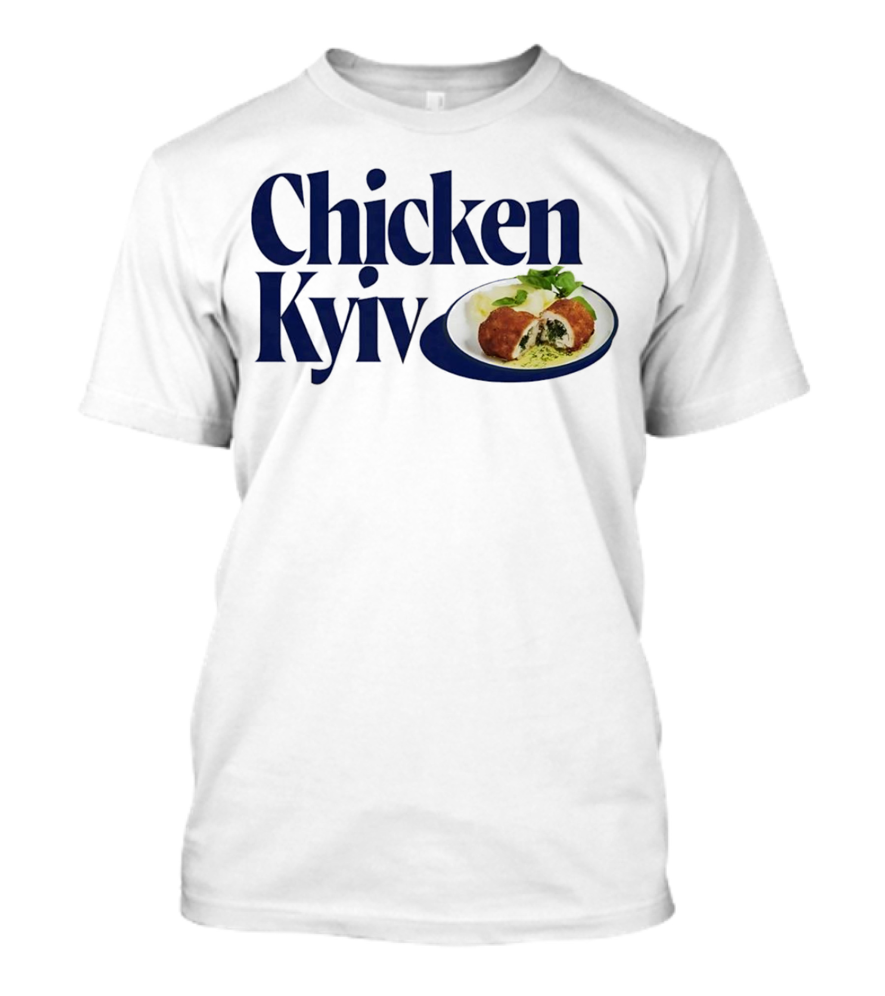 Chicken Kyiv Plate With Stuffed Cutlet And Greens T-Shirt