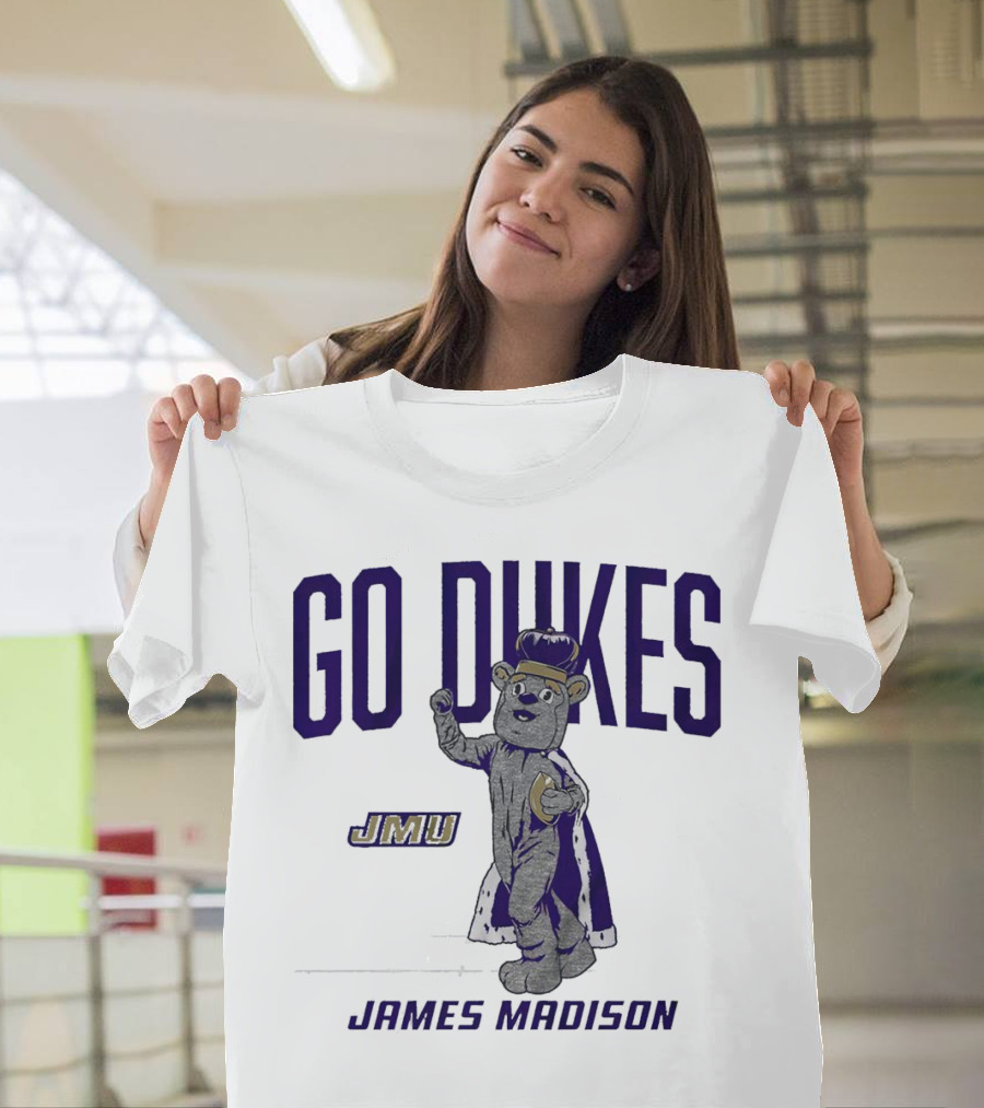 James Madison Dukes JMU Go Dukes Mascot T-Shirt