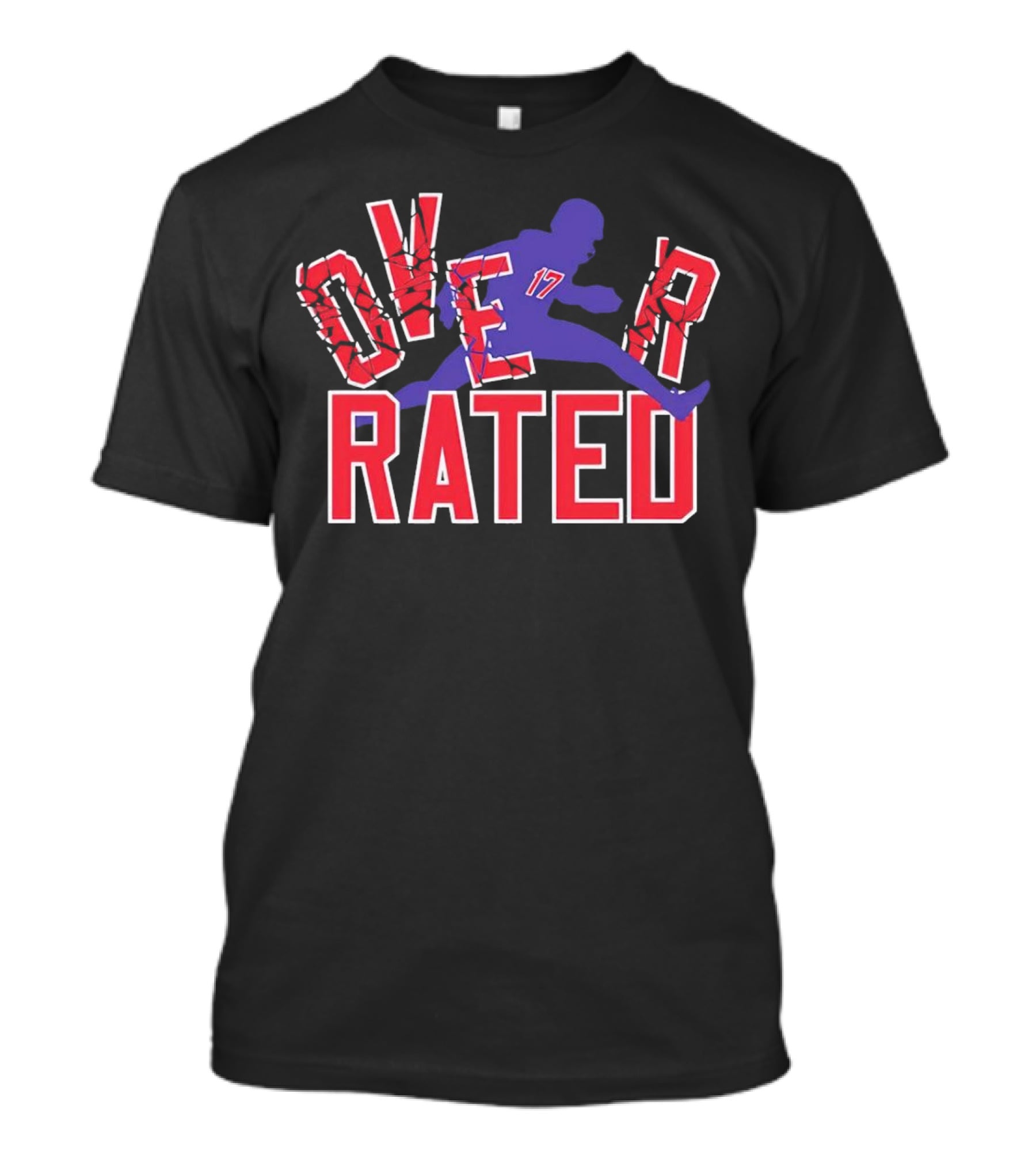 Overrated Josh Allen Football Buffalo Bills Player T-Shirt