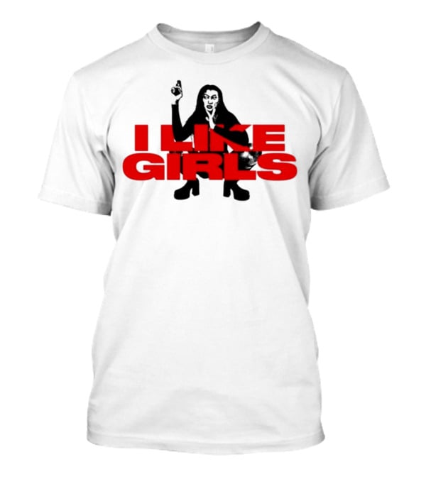 Swan Wearing I Like Girls Robapollo T-Shirt