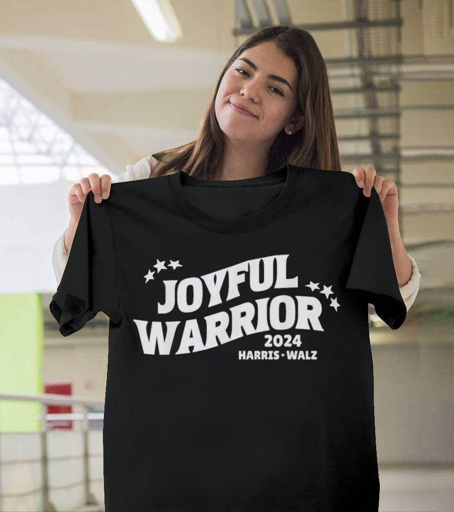 Joyful Warrior 2024 Kamala Harris Tim Walz Stars T-Shirt