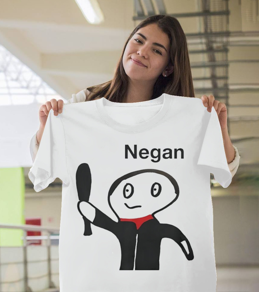 Negan Character with Bat from The Walking Dead T-Shirt