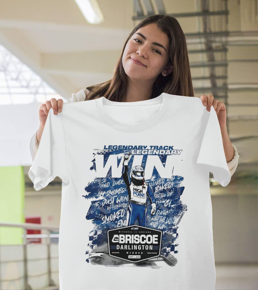 Legendary Track Legendary Win Briscoe Darlington Winner High Point Racing Victory Motorsports T-Shirt