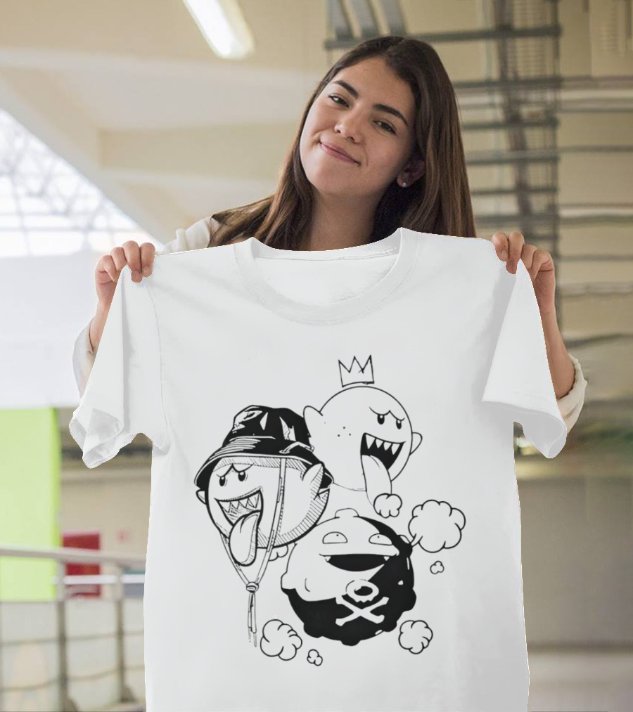 Kain Carter Bomb Squad Ghostly Trio with Crown and Bucket Hat T-Shirt