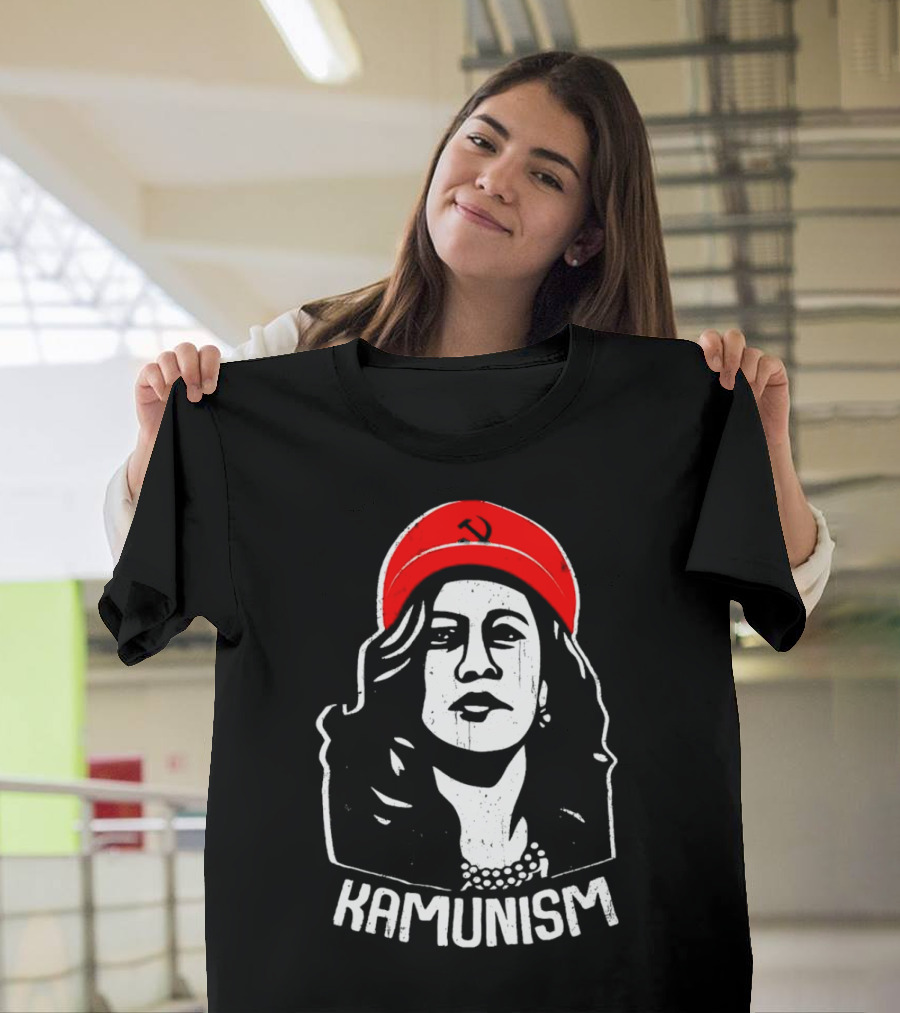 Kamunism Kamala Harris 2024 Election Communism Humor Red Hat Sickle T-Shirt