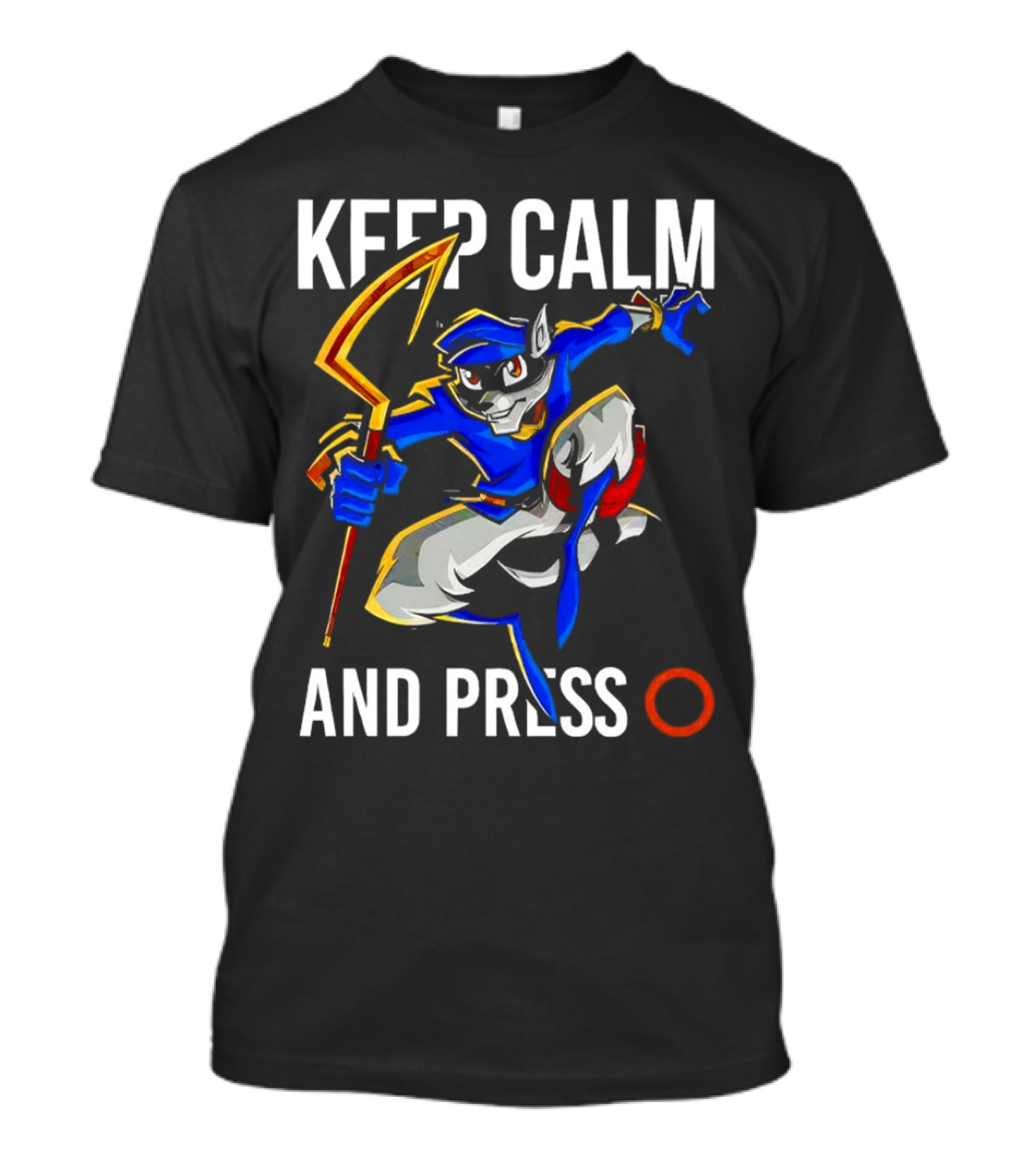 Keep Calm And Press O Sly Cooper T-Shirt
