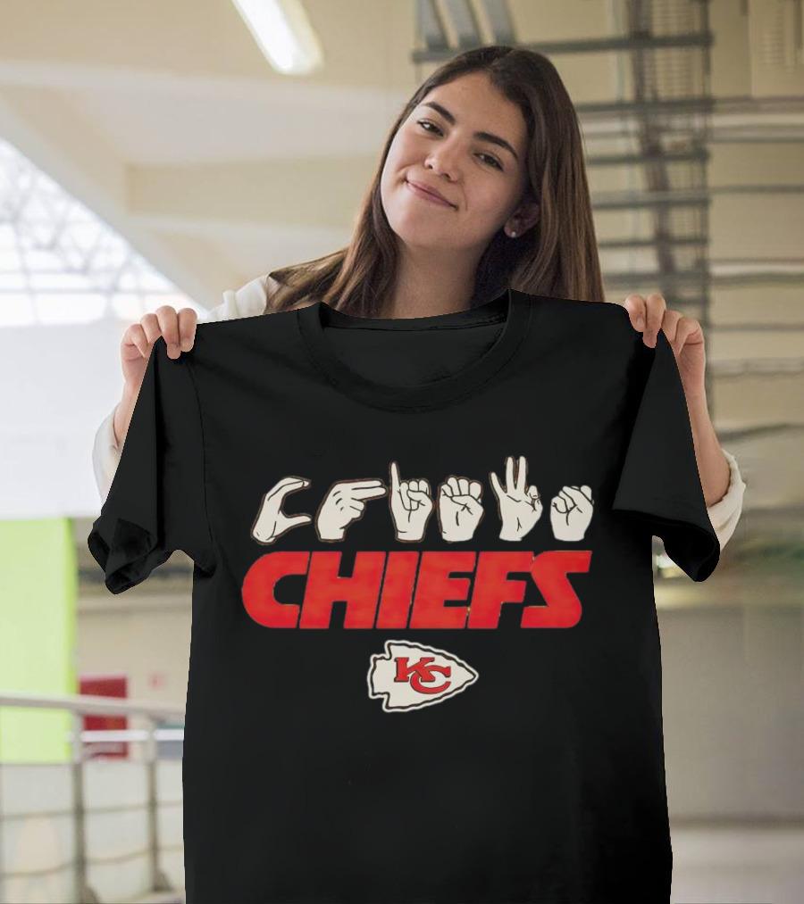 Love Sign ASL Kansas City Chiefs Hands KC T-Shirt