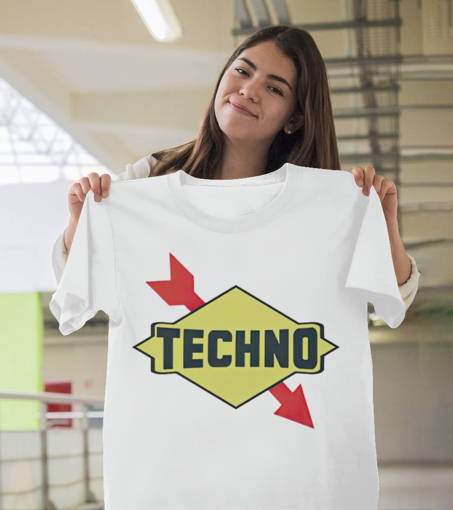 Techno Yellow Diamond Red Arrows T-Shirt