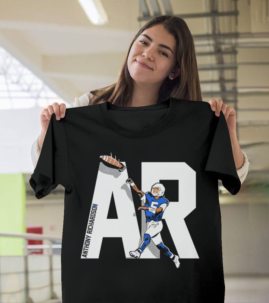 Anthony Richardson AR 5 Rocket Arm Football T-Shirt