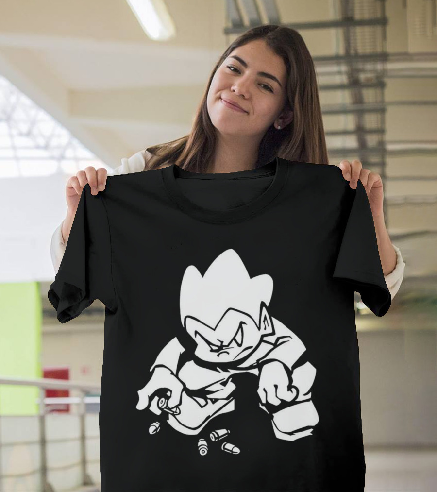 Friday Night Funkin’ Lowkey Pico Bullets Grim Expression T-Shirt