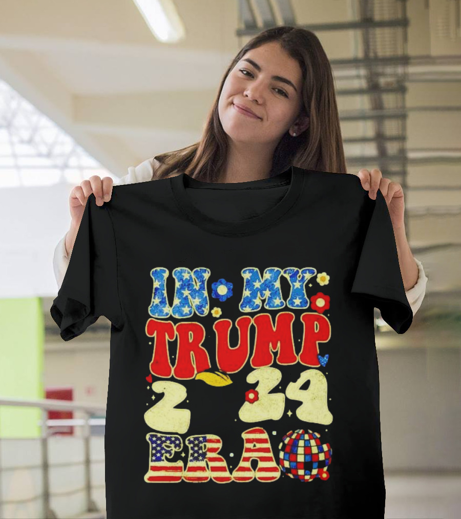 IN MY TRUMP 2024 ERA VINTAGE DISCO BALL USA T-Shirt