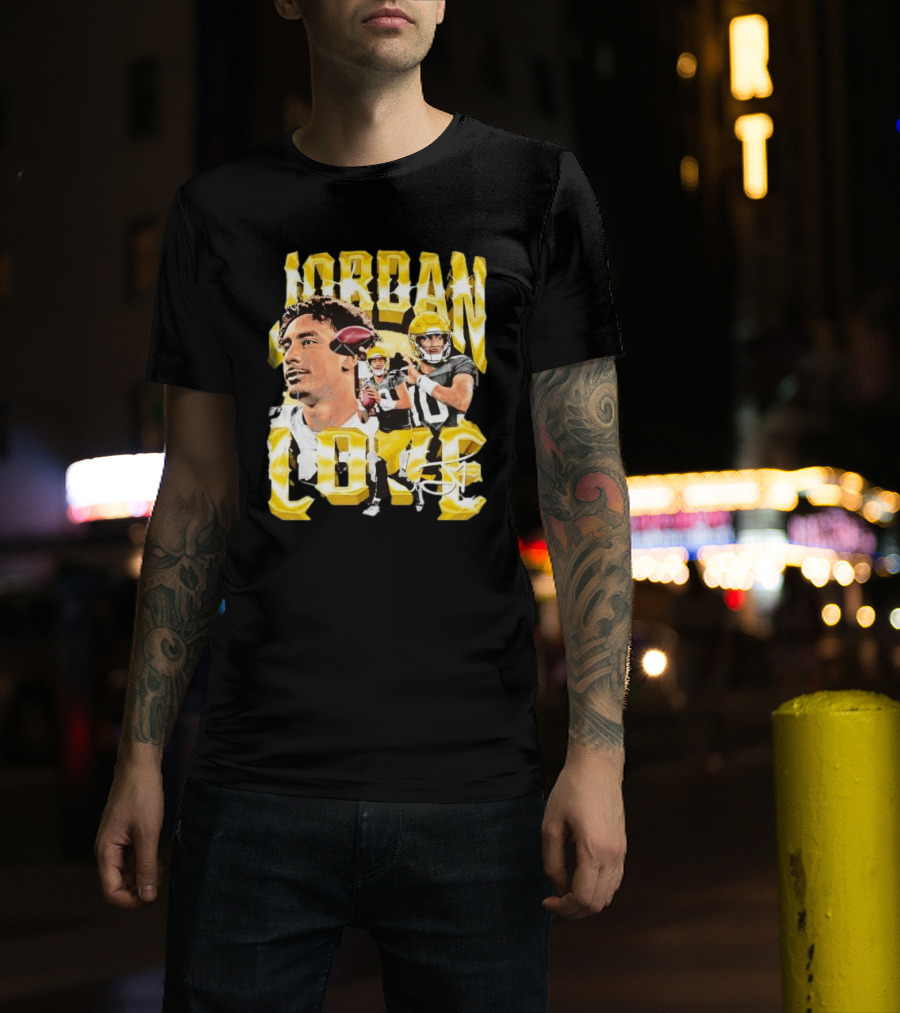 Jordan Love Green Bay Packers Vintage Signature Image T-Shirt
