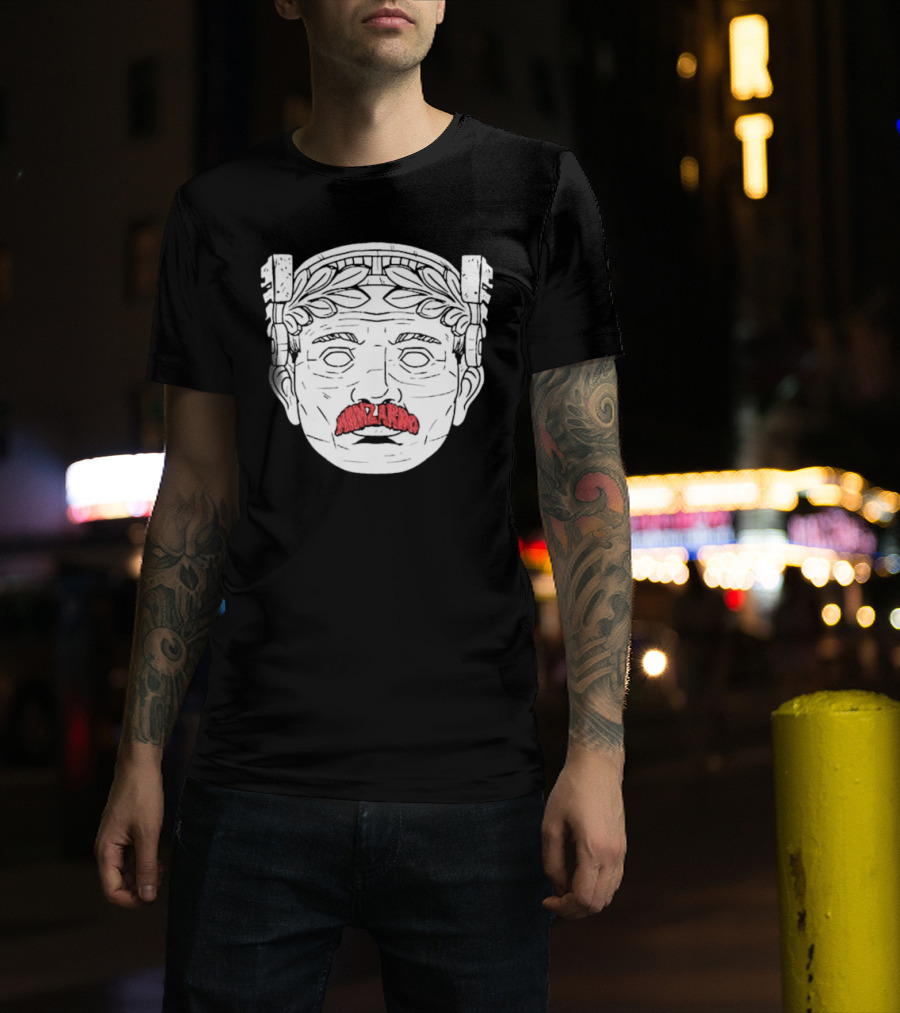 Guardian Maxilarino Mustache Roman Bust T-Shirt