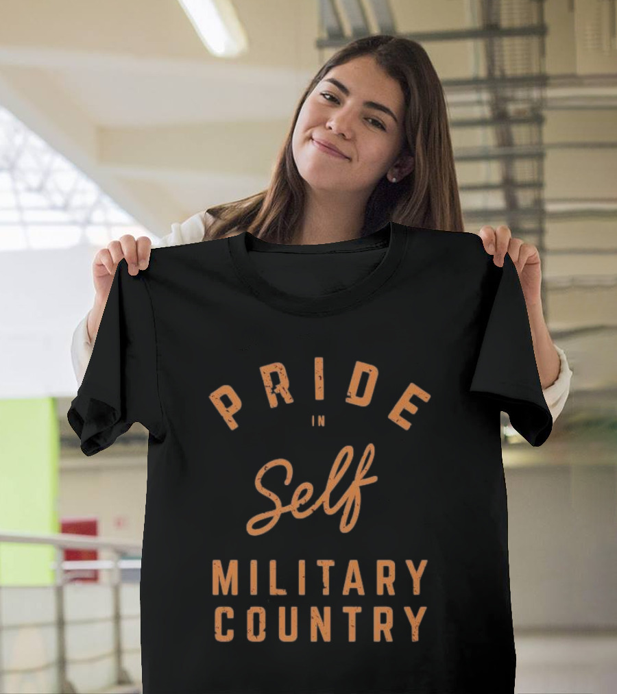 Pride In Self Celebrating Military Country Spirit T-Shirt