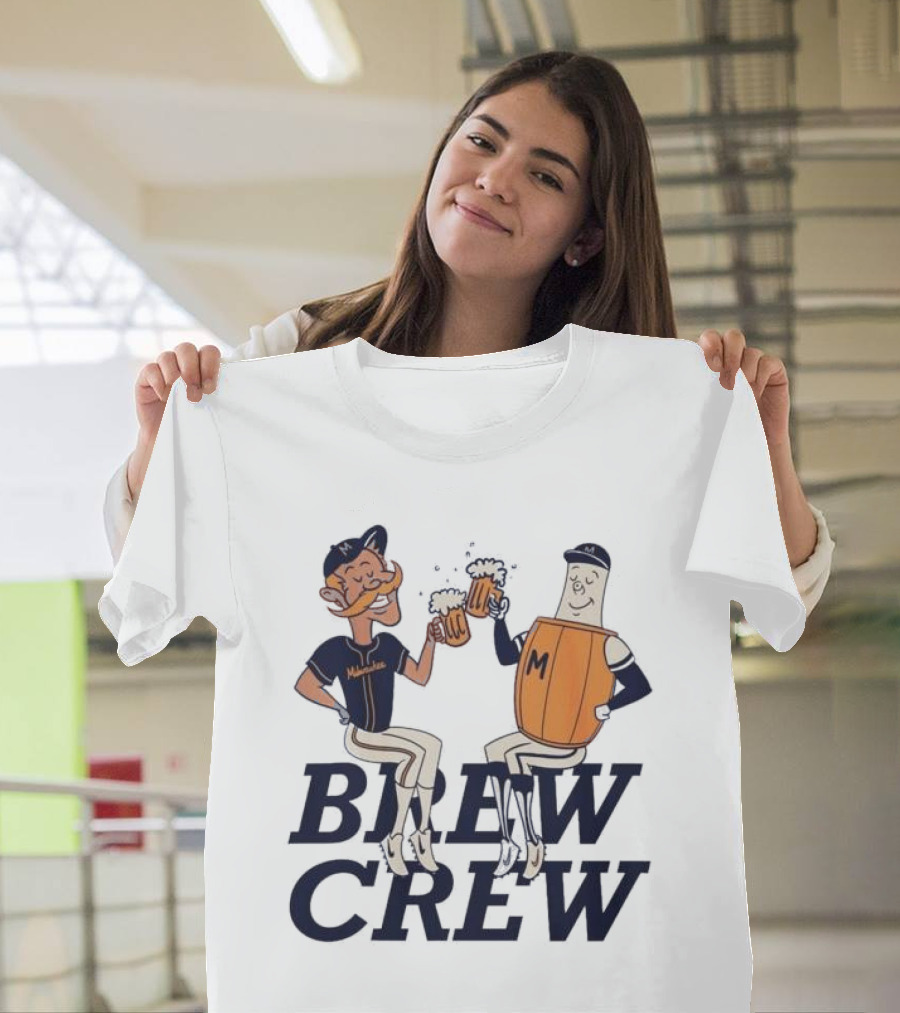 Milwaukee Brew Crew Drinking Mascots T-Shirt