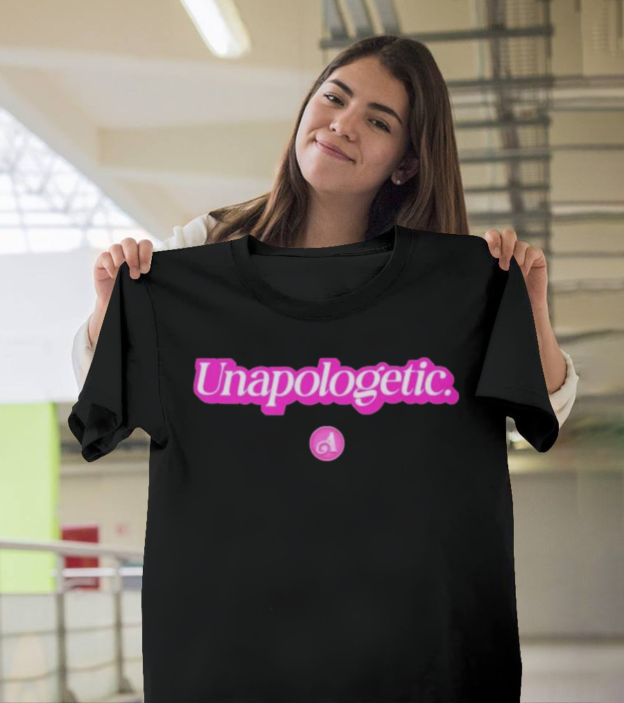 Unapologetic Bold Text With Pink A Highlight T-Shirt