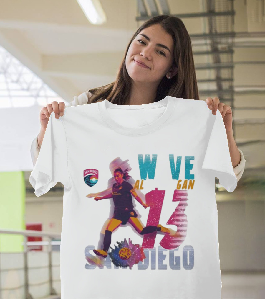 San Diego Wave FC Alex Morgan 13 Action T-Shirt