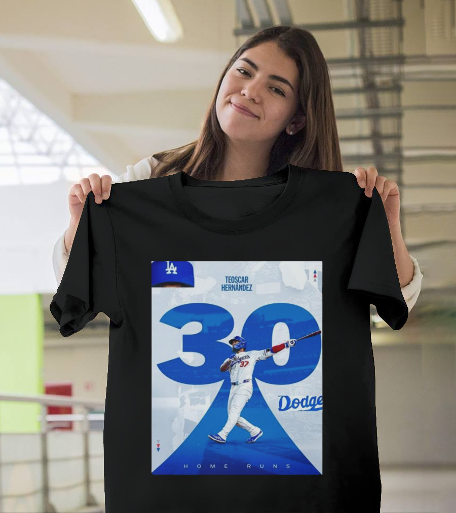 Teoscar Hernández Dodgers 30 Home Runs Season T-Shirt