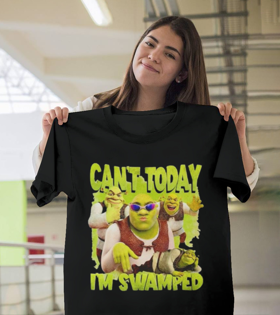 Can't Today I'm Swamped Shrek Meme Sunglasses Dance Moves T-Shirt
