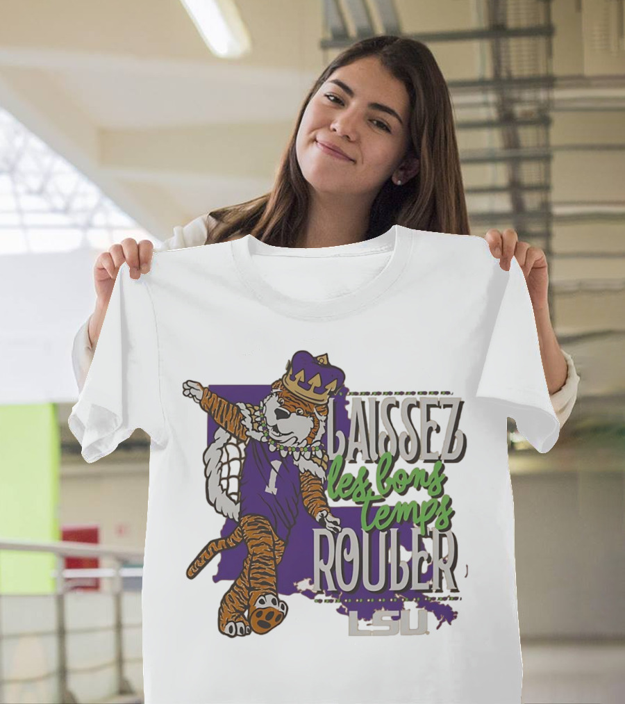 LSU Tigers Laissez Les Bons Temps Rouler Mardi Gras T-Shirt