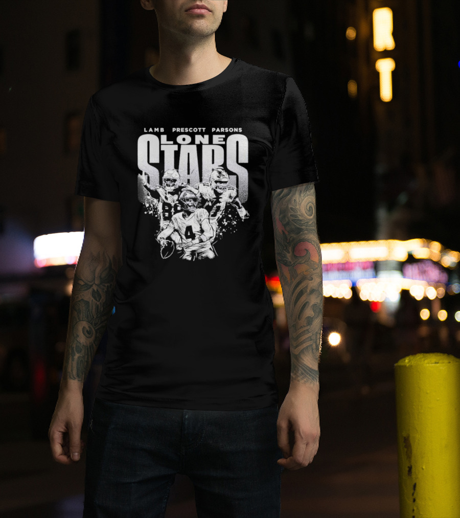 Lamb Prescott Parsons Lone Stars Dallas Cowboys T-Shirt