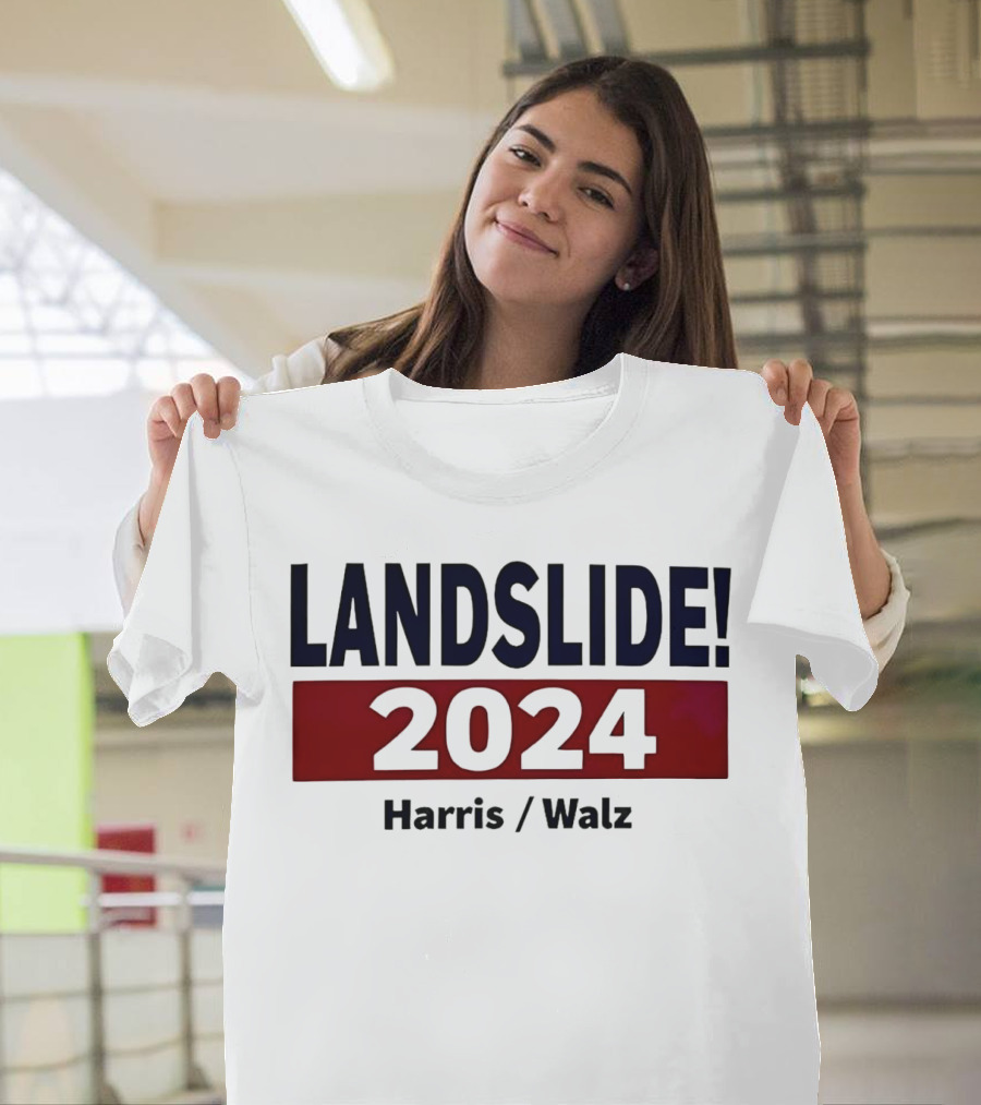 LANDSLIDE 2024 Harris Walz T-Shirt