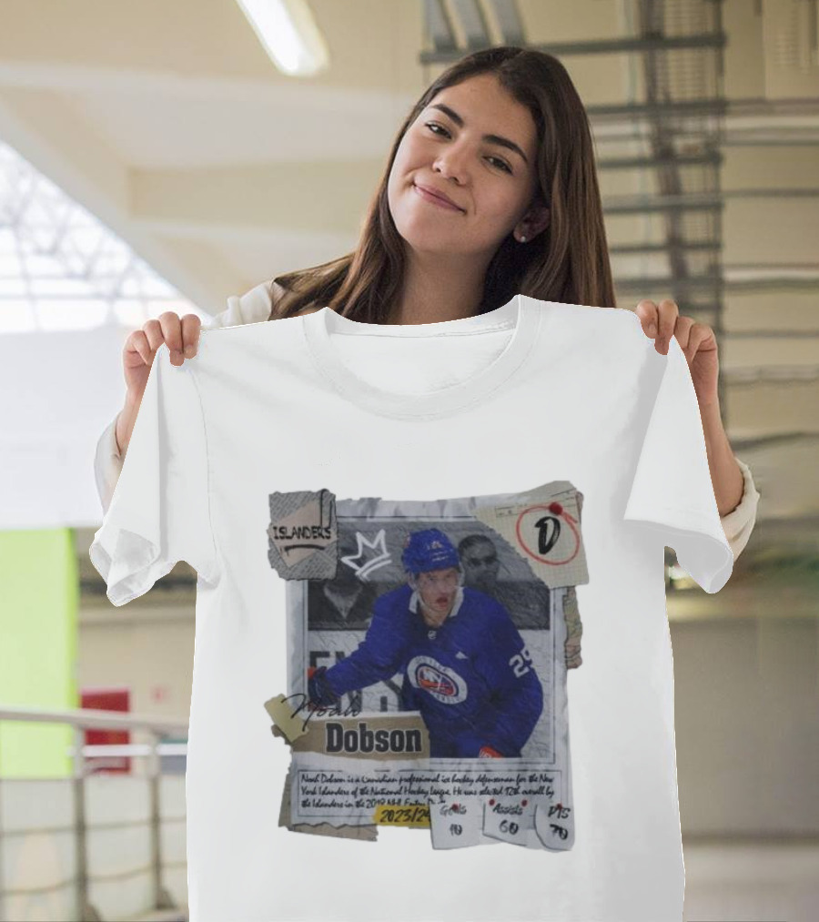 Noah Dobson New York Islanders 2023/24 Goals 10 Assists 60 PTS 70 T-Shirt