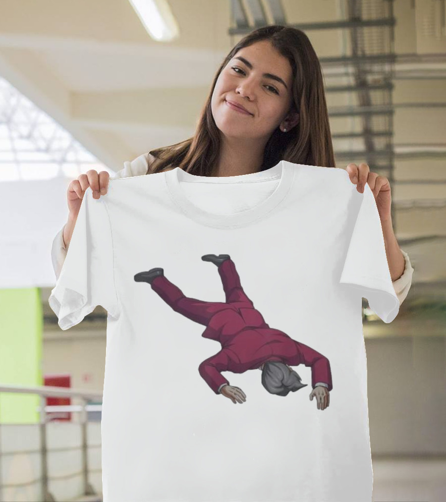 Ace Attorney Investigations Collection Miles Edgeworth Faceplant Pose T-Shirt
