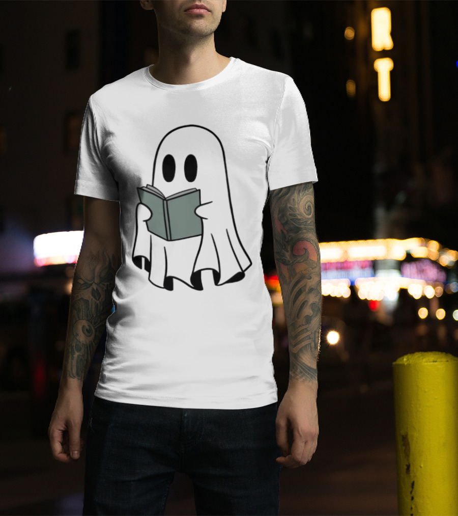 Fantôme Ghost Reading Book T-Shirt
