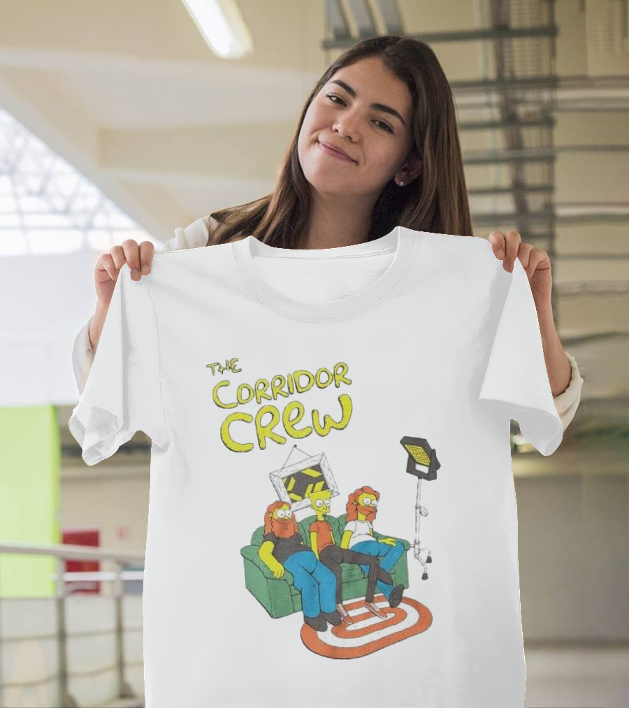 The Corridor Crew Couch Animation Characters With Lighting Equipment T-Shirt
