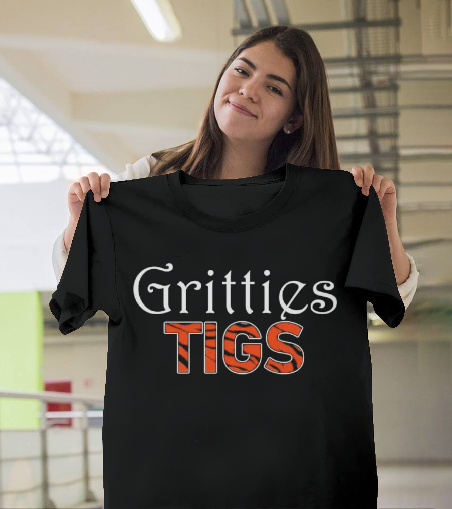 Gritties Tigs Detroit Tigers Tiger Stripe T-Shirt