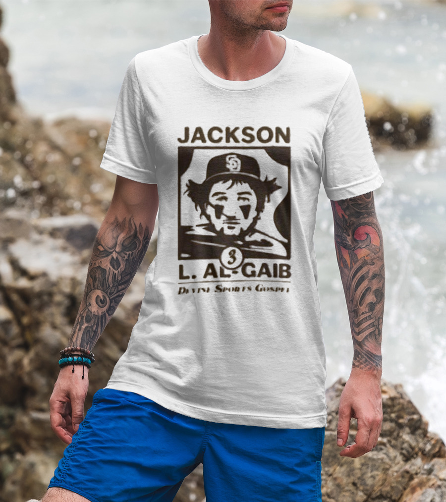 Devine Sports Gospel Jackson L Al-Gaib San Diego Padres 3 T-Shirt