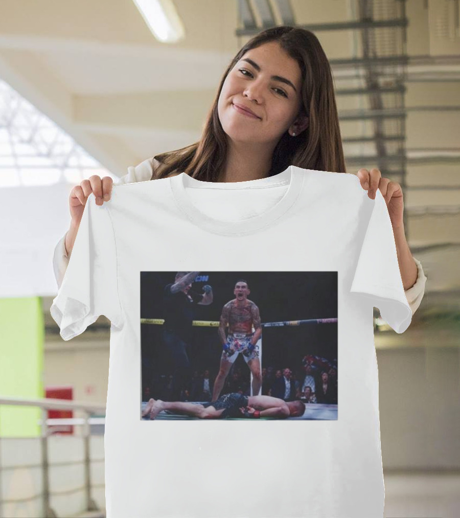 Max Holloway vs Justin Gaethje UFC Knockout Moment T-Shirt