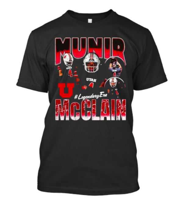 Munir McClain Utah Utes Football #LegendaryEra Vintage T-Shirt