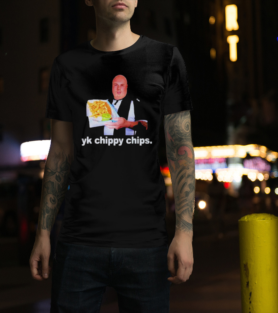 Cole Palmer YK Chippy Chips Dude Holding Fries T-Shirt