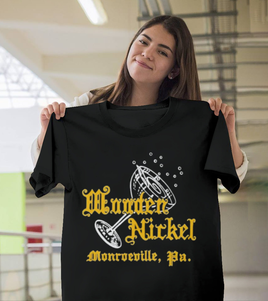 Wooden Nickel Monroeville Pa Vintage Cocktail Glass T-Shirt