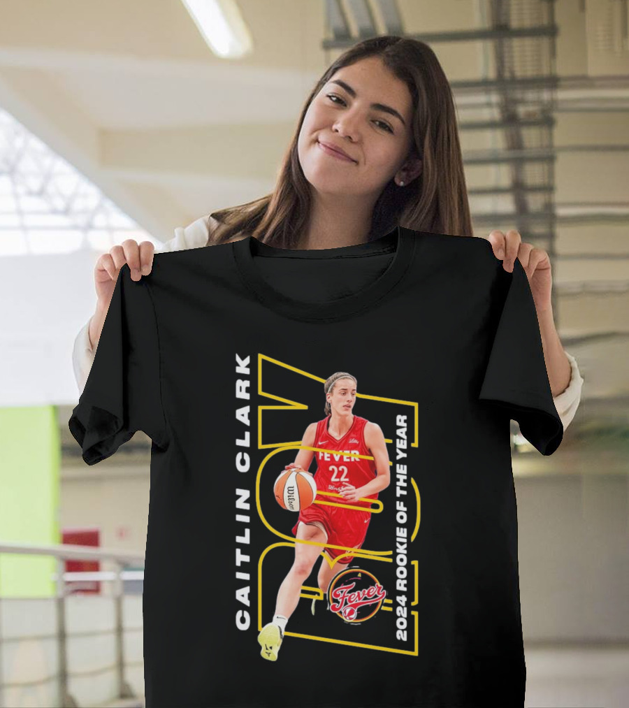 Caitlin Clark Indiana Fever 2024 WNBA Rookie of the Year T-Shirt
