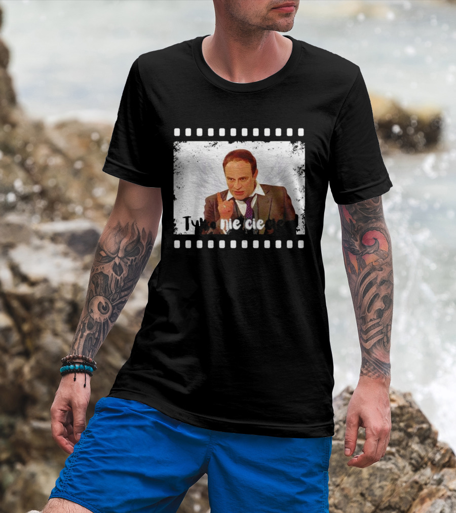 Tylko Nie Cieciem Stanisław Anioł Filmstrip Winged T-Shirt