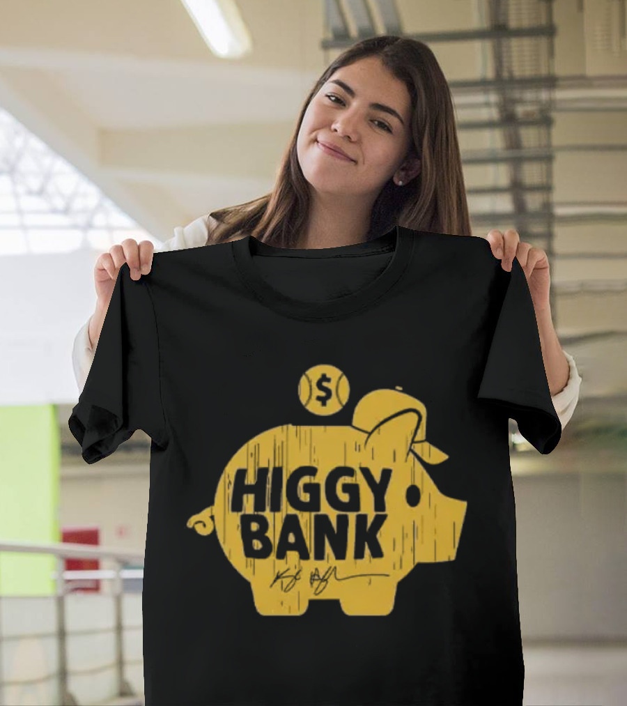 Higgy Bank San Diego Padres Kyle Higashioka Baseball Dollar Cap T-Shirt