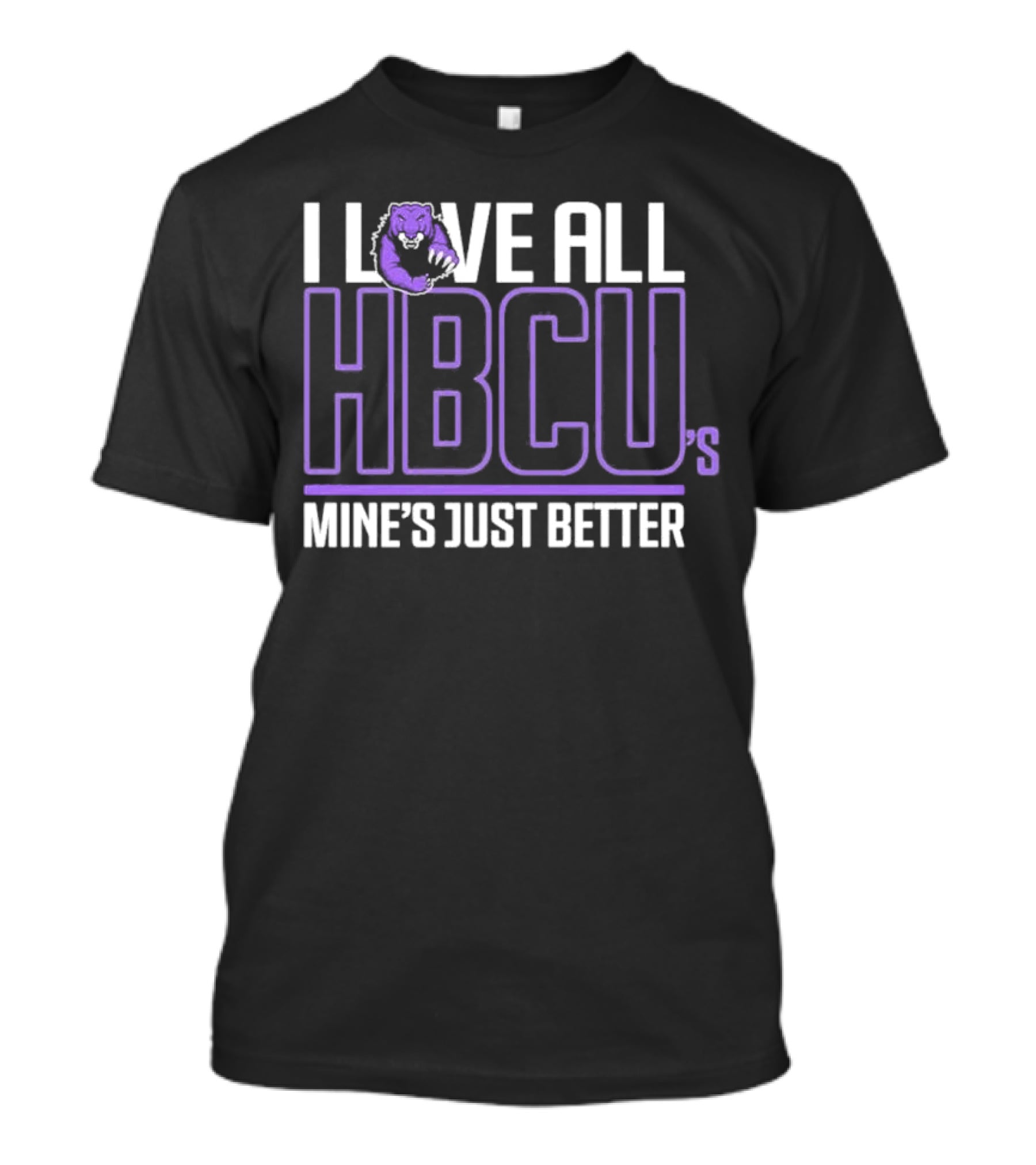 I Love All HBCUs Mine's Just Better With Purple Bear T-Shirt