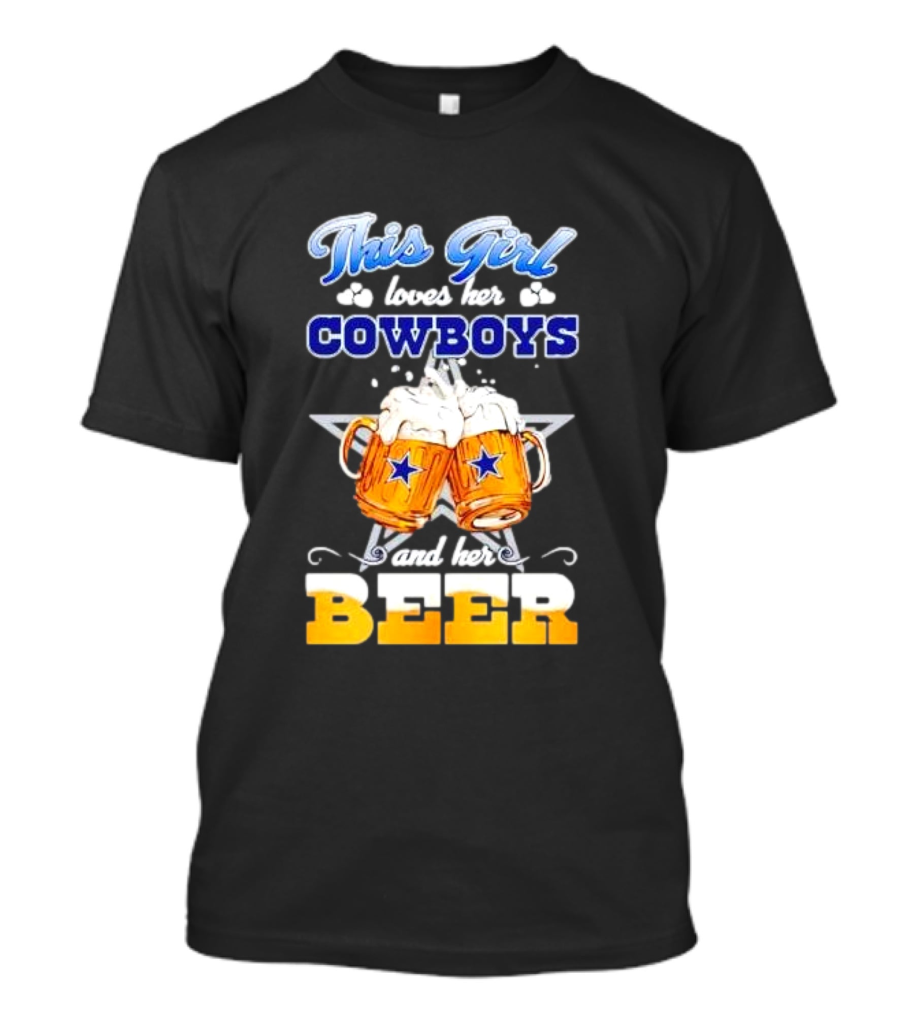 This Girl Loves Her Cowboys And Her Beer T-Shirt